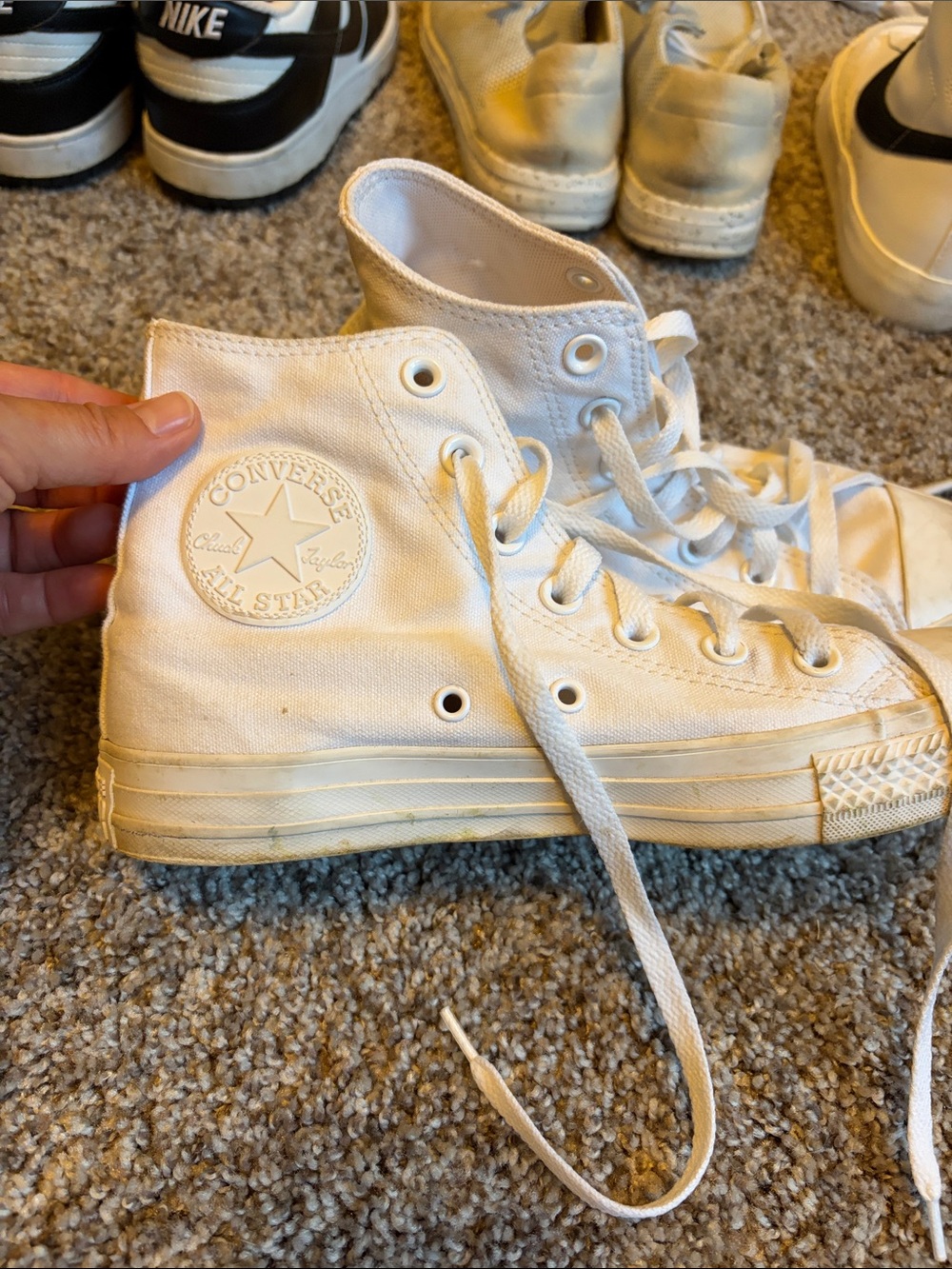 Converse Kids White High-Top Chuck Taylor Sneakers